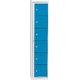 Garment Dispenser 6 Doors Světle modrá - RAL 5012 Světle šedá - RAL 7035
