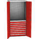 Heavy-duty SPD Universal Workshop Cabinet w/ DVB perforation, 8 drawers, 2 shelves