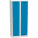 Metal locker BAS_42_A Světle modrá - RAL 5012 Světle šedá - RAL 7035