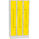 Horizontally Divided Steel Locker Žlutá dopravní - RAL 1023 Světle šedá - RAL 7035