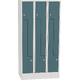 Horizontally Divided Steel Locker Šedomodrá - RAL 7031 Světle šedá - RAL 7035