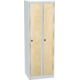 Metal locker laminate door - wood decor 180x60 Dekor - Buk Světle šedá - RAL 7035