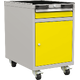 Combined mobile container with 1 door, 1 shelf and 1 drawer