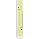 Space-saving metal “Z” locker with compact laminate doors Žlutá - pudrová Světle šedá - RAL 7035
