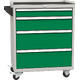 High-quality workshop tool trolley DPV series Dopravní zelená - RAL 6024 Světle šedá - RAL 7035
