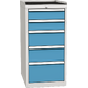 Workshop drawer cabinet for tools – 5 drawers Světle modrá - RAL 5012 Světle šedá - RAL 7035