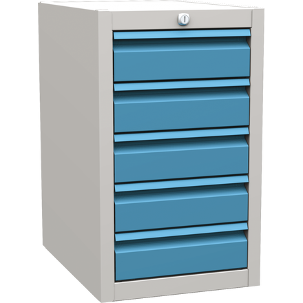 Suspended container for MTS assembly workbenches – 5 drawers