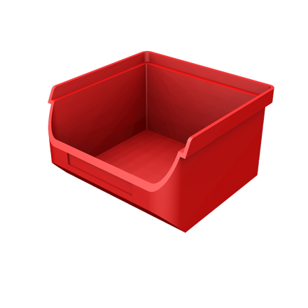 Plastový zásobník červený PB1