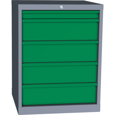 Werkzeugschubladenschrank der Serie Economy, 5 Schubladen
