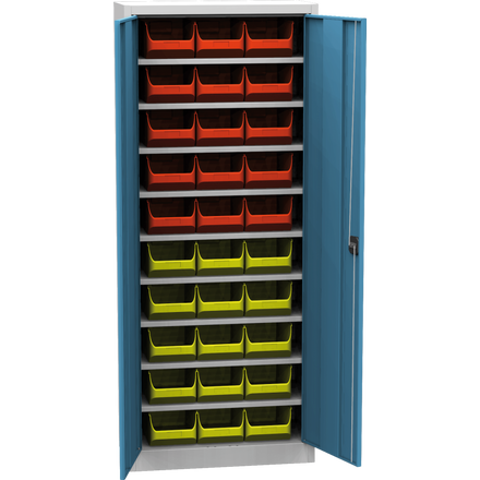 Armoire universelle avec boîtes de rangement en plastique
