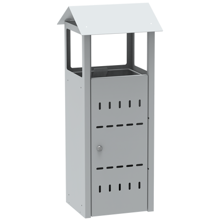 Poubelle extérieure / poubelle pour déchets généraux ou recyclés - 50 l
