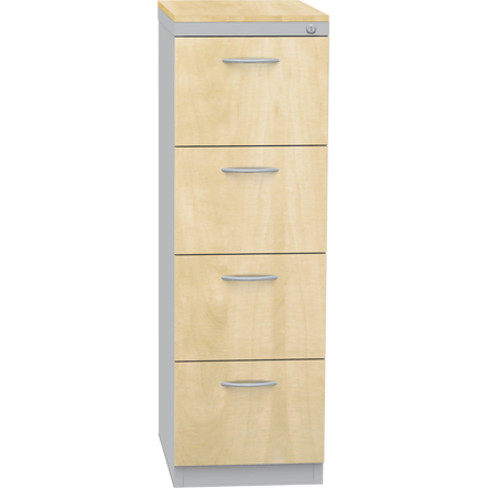 Registraturschrank A4 aus Laminat mit vier Schubladen