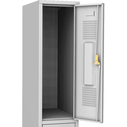 Dílenská skříň na nářadí s horní bukovou deskou - 1 dveře, 2 police, 1 zásuvka