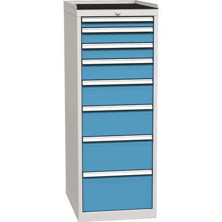 Workshop drawer cabinet for tools – 8 drawers