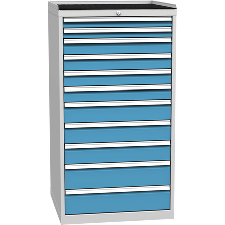 Workshop drawer cabinet for tools – 11 drawers