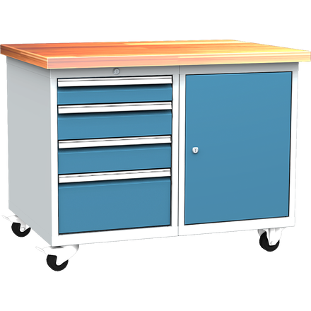 Hochwertiger fahrbarer Arbeitstisch der Serie DPL