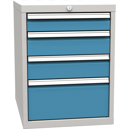 Basic container with 4 drawers