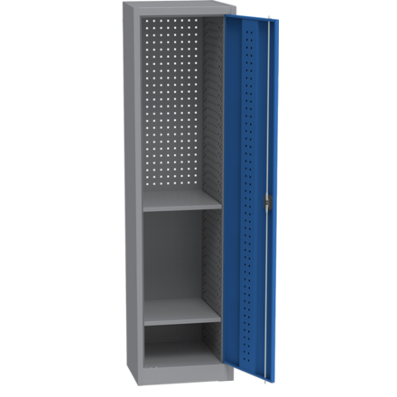 Armoire d'atelier universel (505 mm) avec perforation DVB, 2 étagères