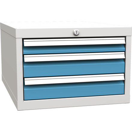 Under the worktop hanging container with 3 drawers