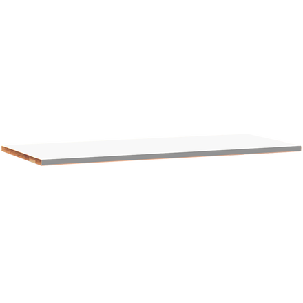 Beech board 40 mm sheet metal top stainless