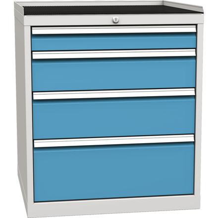 Workshop drawer cabinet for tools – 4 drawers