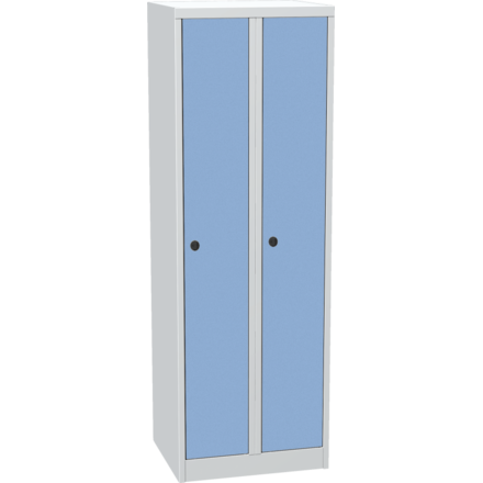 Metal locker with laminate door 180x60