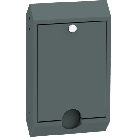 Abschließbarer Hundekotbeutelspender – Wand- oder Pfostenmontage