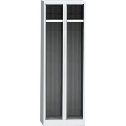 Prostorově úsporná šatní skříň "Z" s kompaktními laminátovými dveřmi