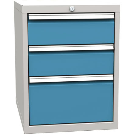 Basic container with 3 drawers