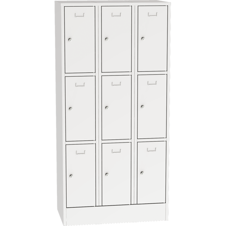 Steel Locker with Lockable Compartments
