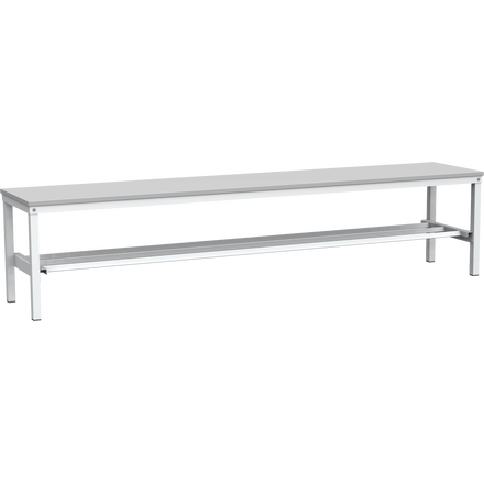 Assembled cloakroom bench