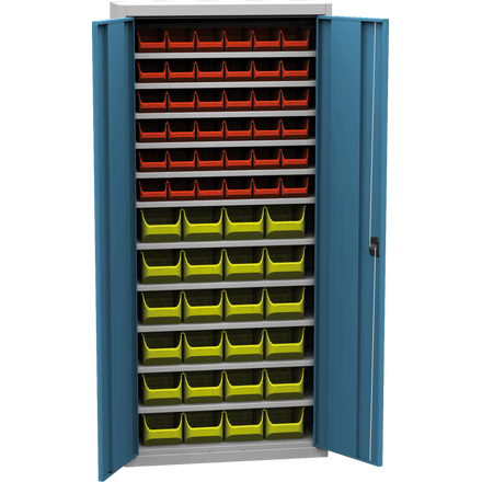 Armoire universelle avec boîtes de rangement en plastique