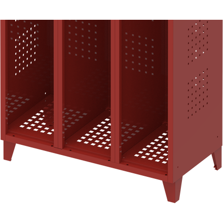 Firefighters' metal cabinet - 3 piece