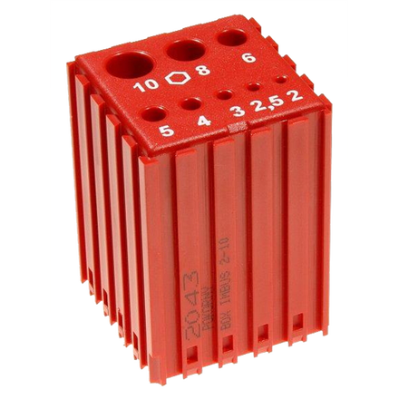 Plastový box pro ukládání šestihranných klíčů