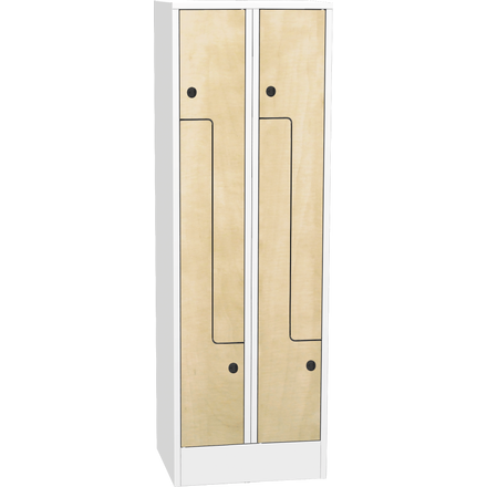 Prostorově úsporná šatní skříň ""Z"" s laminovanými dveřmi"