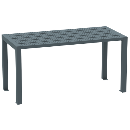 Outdoor-Dreisitzer-Ganzmetalltisch