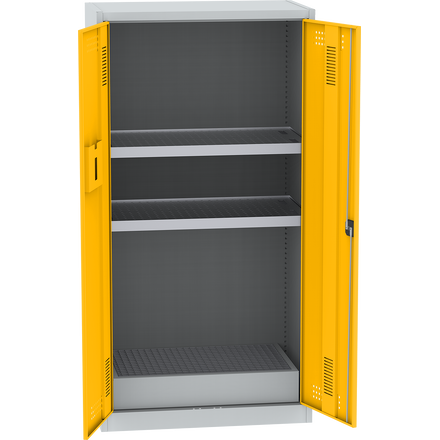 Armoire de stockage d'huile (avec supports de bac d'égouttement)