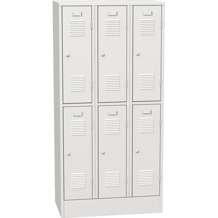 Horizontally Divided Steel Locker