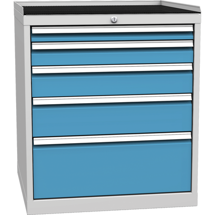 Workshop drawer cabinet for tools – 5 drawers