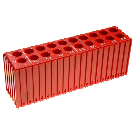 Kunststoffbox zur Aufbewahrung von Bohrern