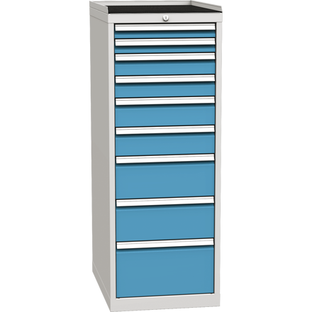 Workshop drawer cabinet for tools – 9 drawers
