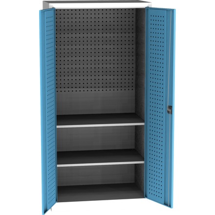 Heavy-duty SPD Universal Workshop Cabinet w/ DVB perforation, 2 shelves