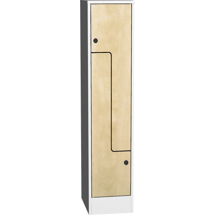 Prostorově úsporná šatní skříň "Z" s laminovanými dveřmi