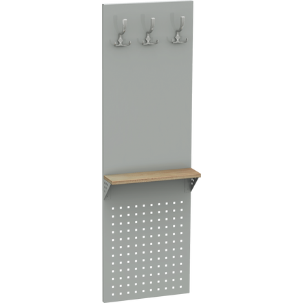 Wandgarderobe mit Ablageboden