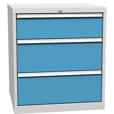 Drawer container with 3 drawers