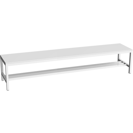 Welded cloakroom bench