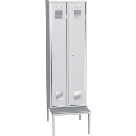 Metal locker with bech SAL_32_A