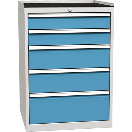 Workshop drawer cabinet for tools – 5 drawers