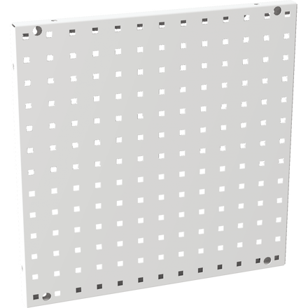 Wall mounted QDN tool and hook holder - Perforated panel (494 x 494 mm)