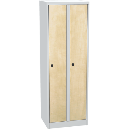 Metal locker laminate door - wood decor 180x60